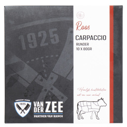 Beef carpaccio rose 10x80gr