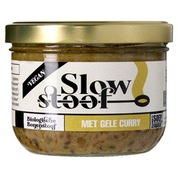 Slowstoof met gele curry bio
