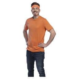 Retro neon orange headband