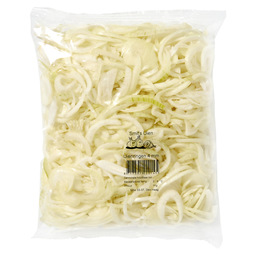 Onions white rings 4mm 1kg