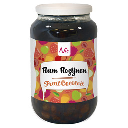 Rum rozijnen fruitcocktail