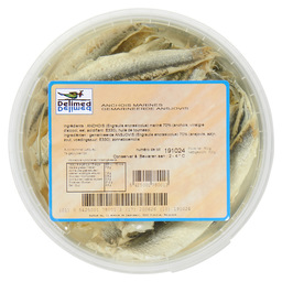 Marinated anchovy fillet natural