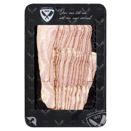 Smoked bacon slice. app. 32 slab