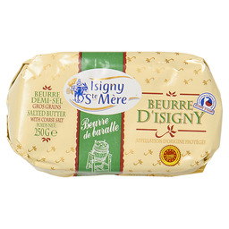 Beurre d'isigny baratte demi-sel