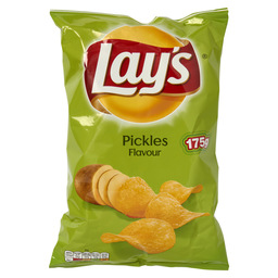 Crisps pickles lay's