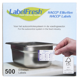 500 labelfresh warning labels - 70x45mm