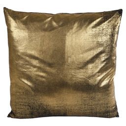 Pillow &quot;xavi&quot; black/gold fabric 45x45x5c