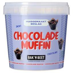 Bak 'm beet chocolade muffin