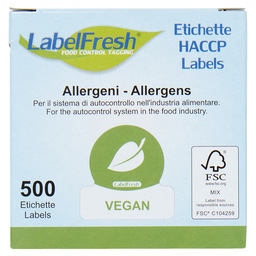 Labelfresh 500 vegan 30x30mm