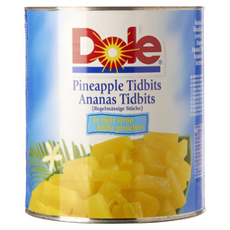 Ananas tidbits       uitlek dole l/sir