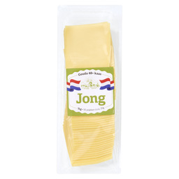 Fromage gouda 48% m.s., jeune, 50 tranch