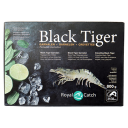 Black tiger garnelen mit kopf 21/30 rc