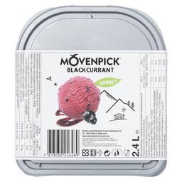 Ice blackberry juice sorbet movenpick