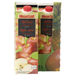 Apple juice 1 l wesergold