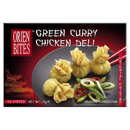 Dumpling groene curry kip