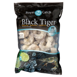 Black tiger prawn peeled 16/20 rc