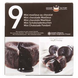 Mini schokolade moelleux p/st 20 gramm