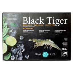 Crevettes tigrées black tiger décortiqué
