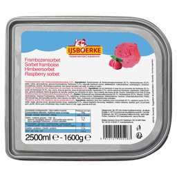 Ice sorbet raspberry ijsboerke