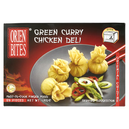Dumpling groene curry kip