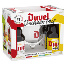 Duvel discovery 4x33cl + glas