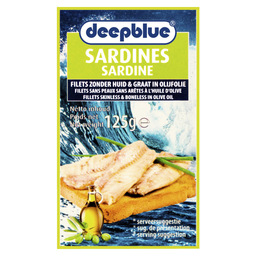 Sardines in olijfolie zonder huid & graa