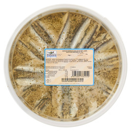 Filet d'anchois mariné aïl