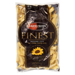 Frites finest round cut skin-on sunflow