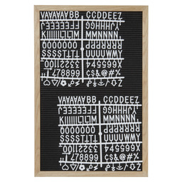 Letterbord wandmodel teak 40x60cm