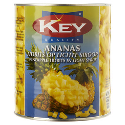 Ananas tidbits op lichte siroop