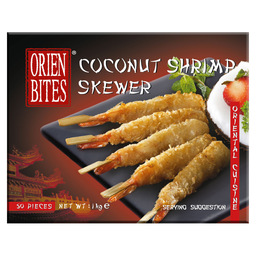 Coconut shrimp  skewers 20 gr