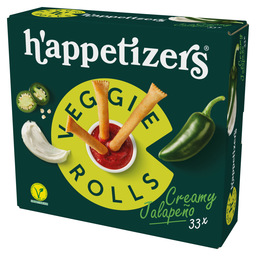 Veggie rolls creamy jalapeño