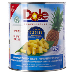 Pineapple tidbits in juice