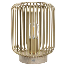 Ledlamp lantaarn 22cm goud