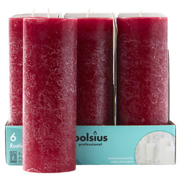 Bougies cylindriques 190/68 tr6 rouge ve