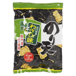 Wasabi aromatisierte seetang snacks
