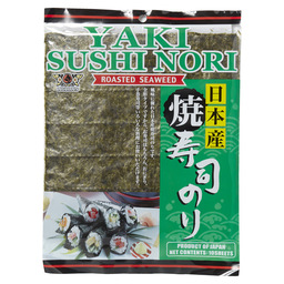 Yakisushi nori vert algue marine sechee