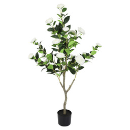 Plante artificielle Camellia blanche 120cm