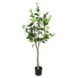Plante artificielle Camellia blanche 150cm