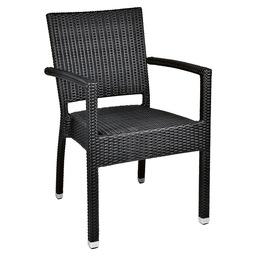Mezza-a armchair black - 5x5 weaving