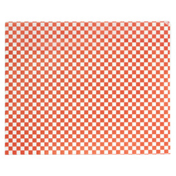 Greaseproof paper red gingham 25 x 20 cm