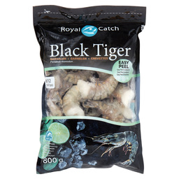 Crevettes tigrées black tiger easy peel