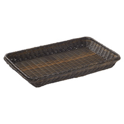 Basket 1/1gn black / brown 53x32,5x6,5cm