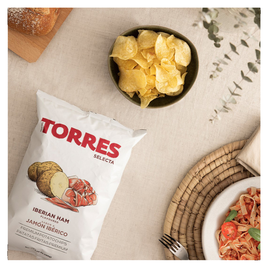 POTATO CHIPS WITH IBERIAN HAM FLAVOURING