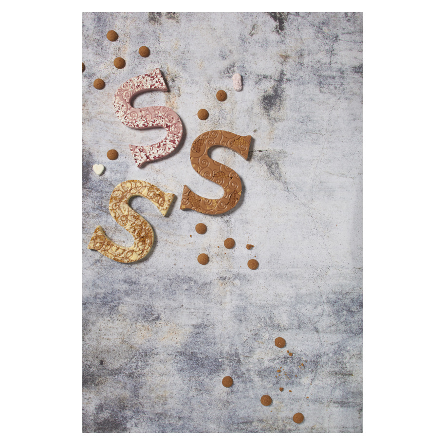 CHOCO LETTER S WIT SPECULAAS
