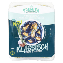 Klassisch gekochte muscheln