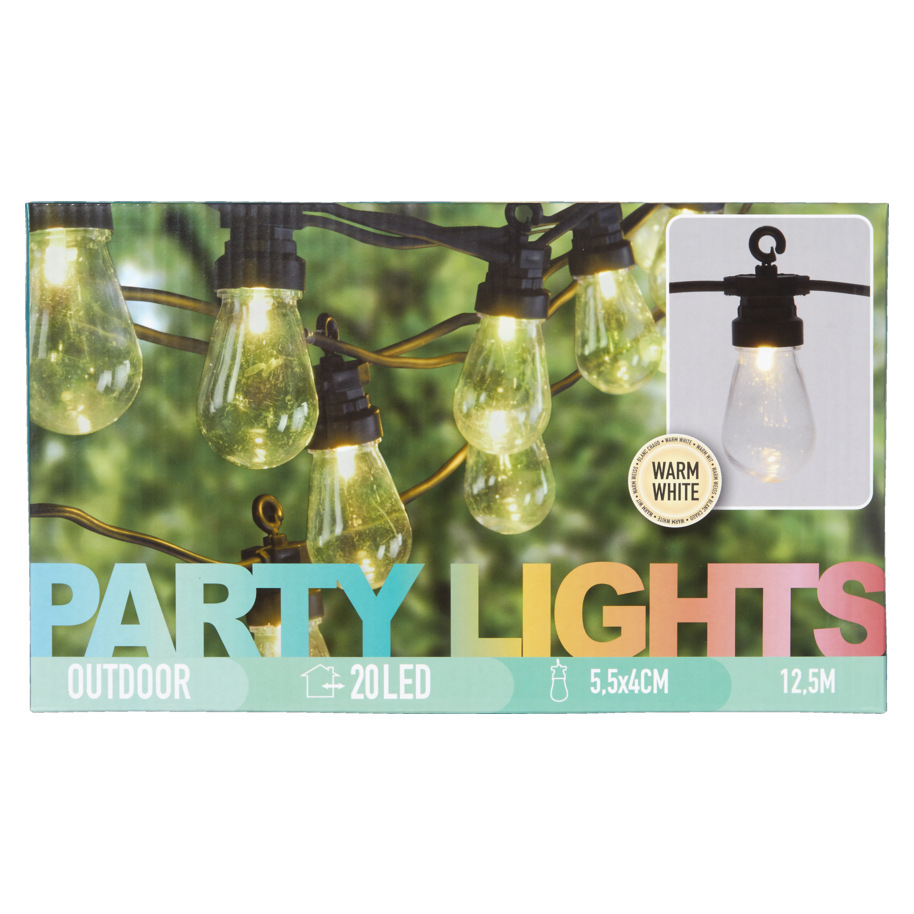 PARTY LIGHTS 20 LAMPS 12 METER