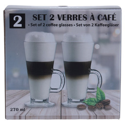 2 coffee glasses - 270 ml