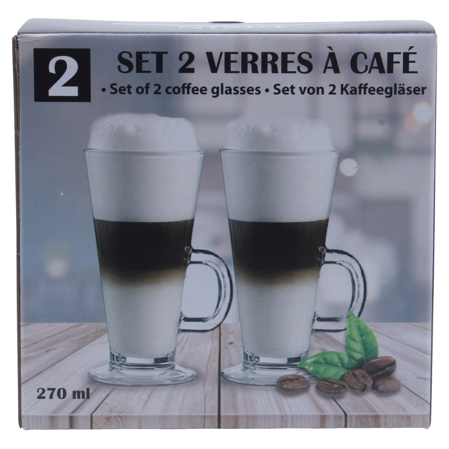 2 VERRES DE CAFFE - 270 ML
