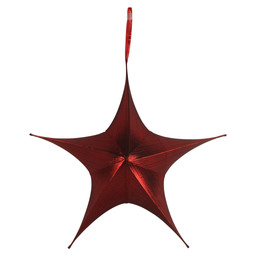 Kerstster maria m rood 20x65x65cm